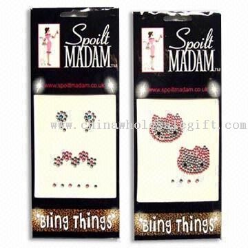 Body Crystal Tattoo/Rhinestone Stickers with Length of 46.5cm