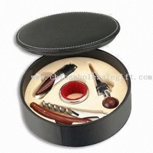 Wooden Box Bar Set with One Corkscrew images