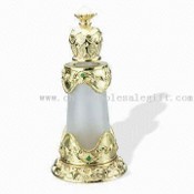 Pewter Perfume Bottle with Crystal Craft images