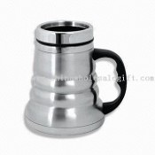 16oz Double-walled Stainless Steel Travel Mug with Wide Bottom images