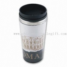 Double-walled Plastic Mug with Paper Insert for Promotion images