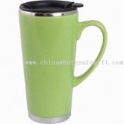 16-ounce Travel Mug with Stainless Steel Liner and Ceramic Outer images