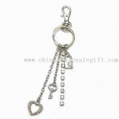 Metal Keychain, Sparkled with Charms and Crystals images