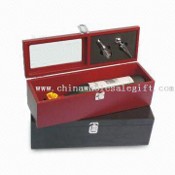 Wine Wooden Box with Accessories images