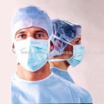 Face Mask with Ties or Ear-loops for Hospital Uses