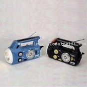 Rechargeable Solar Dynamo Lantern Radio with LED Indicator and Portable Handle images