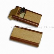 Wooden Case Flash Drive with Swivel USB Connector images