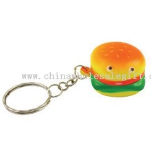 Hamburger/stress reliever key chain/key tag/key holder/food images