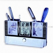 Pen Holder with FM Radio, Calendar and Photo Frame images