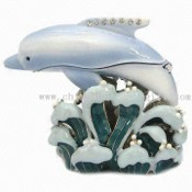 Dolphin-shaped Jewelry Trinket Box images