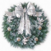 Decorated Fraser Fir Wreath and 50 Lights images