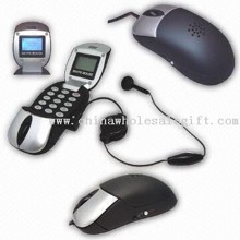 USB VoIP Phone Mouse, Supports Skype Speed Dialing Function and PC-to-PC Operation images