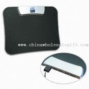Mouse Pad with Illuminant LED Light and Four-port USB 2.0 Hub images