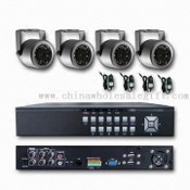 Waterproof Security Camera Kit with 1/4-inch Sharp CCD Image Sensor and 15m LED Distance images