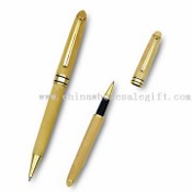 Wooden Pen Set with Twist Function and Metal Clip, Made of Maple images