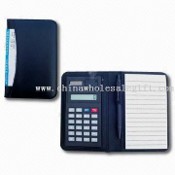 Eight Digits Jotter Calculator with Percentage/Square Root Function, 30 Pages Notepad and Pen images