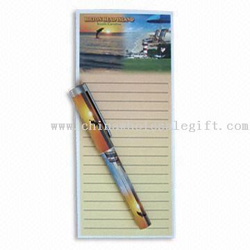 Notepad with Magnet Rubber, Glue Binding and 4-color Printing