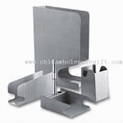 Stationery Set with File Holder, Pen holder, Pad Holder and Letter Tray images