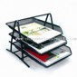 Document Tray/Folder with Black/Silver/Colored Chrome Coating small picture