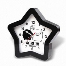 Promotional Desk Clock, Available in Star Design images
