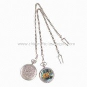 Pocket Watches with Alloy Cover and Chain images