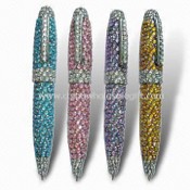 Novelty Pen with Rhinestones/Crystals Decorations, Customized Patterns are Welcome images