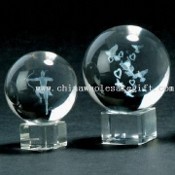 Laser-Engraved Crystal Ball, Available in Customized Designs images