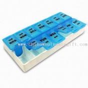 Dual Pill Box with 14 Compartments images