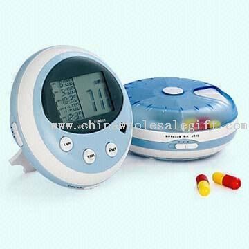 Electronic Pill Box with Timer & Alarm:.