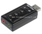 USB 7.1 Sound Card with MIC Input, Volume, Mute Control, C-Media Chip small picture