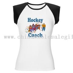 Hockey Coach Womens Cap Sleeve T-Shirt