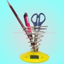 Novelty Screw Pen Holder with Timepiece images