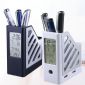Pen Holder with LCD Clock small picture