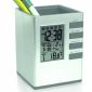 Pen Holder With LCD Clock small picture