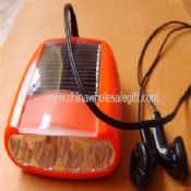 Portable or Bicycle FM Solar Radio With LED Torch images