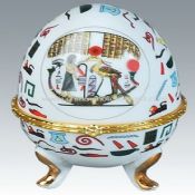 egg shape porcelain jewelry box images