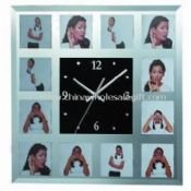 Glass Photo Wall Clock images