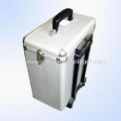 Aluminum Attache Case with Pull and Silvery Diamond Vein on Surface images