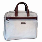 36cm Nylon/Leather Briefcase with Sturdy Waterproof and Anti-wear Features images