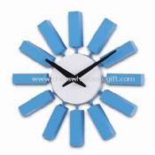 10.5-inch Wooden Wall Clock with Bright Color and Lovely Design images