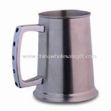 480mL Beer Mug Made of Stainless Steel 18/8 Body with Zinc-alloy Handle images