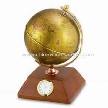 Globe and Wooden Clock images