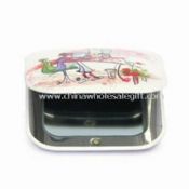 Cosmetic Mirror with Aluminum Case and Allover Printing Pattern images