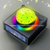 Desktop Clock with Rotating Projection Stars Globe and Alarm Clock images