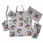 100% Cotton Kitchen Set Includes Apron and Pot Holder small picture