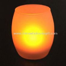 Mood Nightlight Composed of Glass and LED Candle with CR2032 Battery images