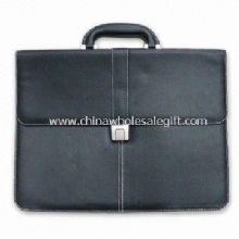 Briefcase Made of Highly Durable PVC Synthetic Leather Material images