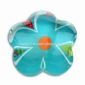 Flower Glass Paperweight with Decal Image small picture