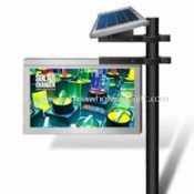 Solar Billboard with Solar Panel Battery Charge Controller Batteries and LED Light Strip images