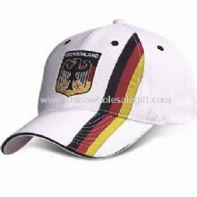 Heavy Cotton Twill Sports Cap with Adjustable Plastic Snap and Six Panels images